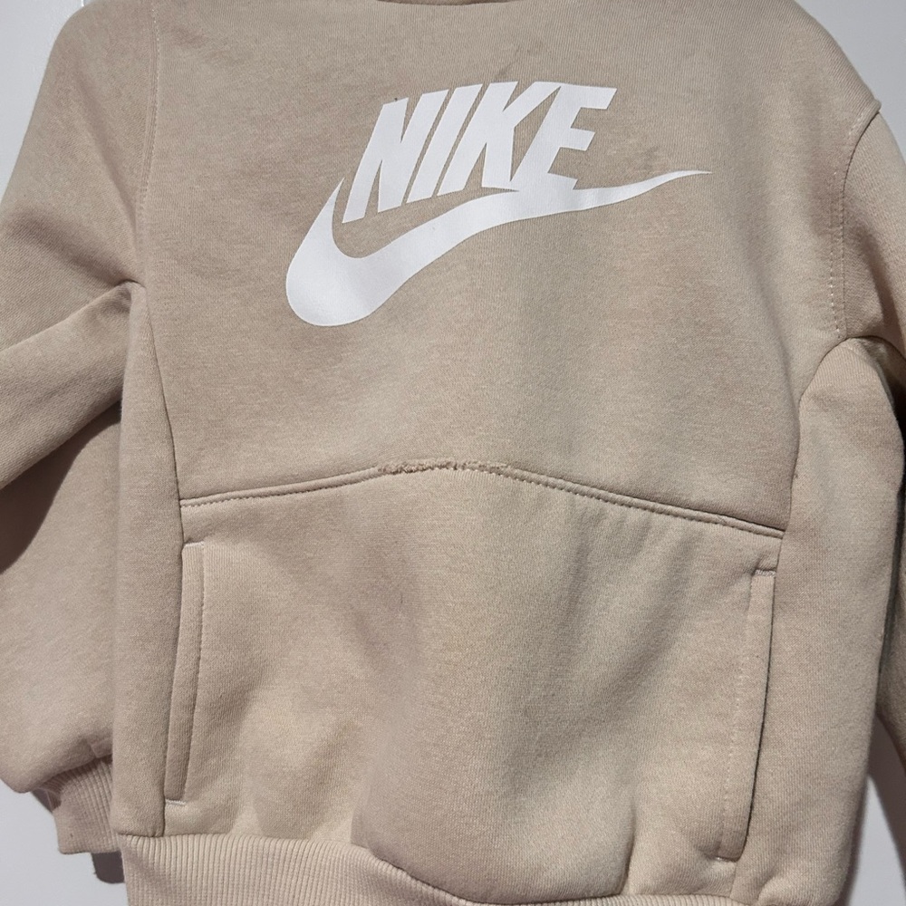 Nike Beige Jogging Suit with Logo